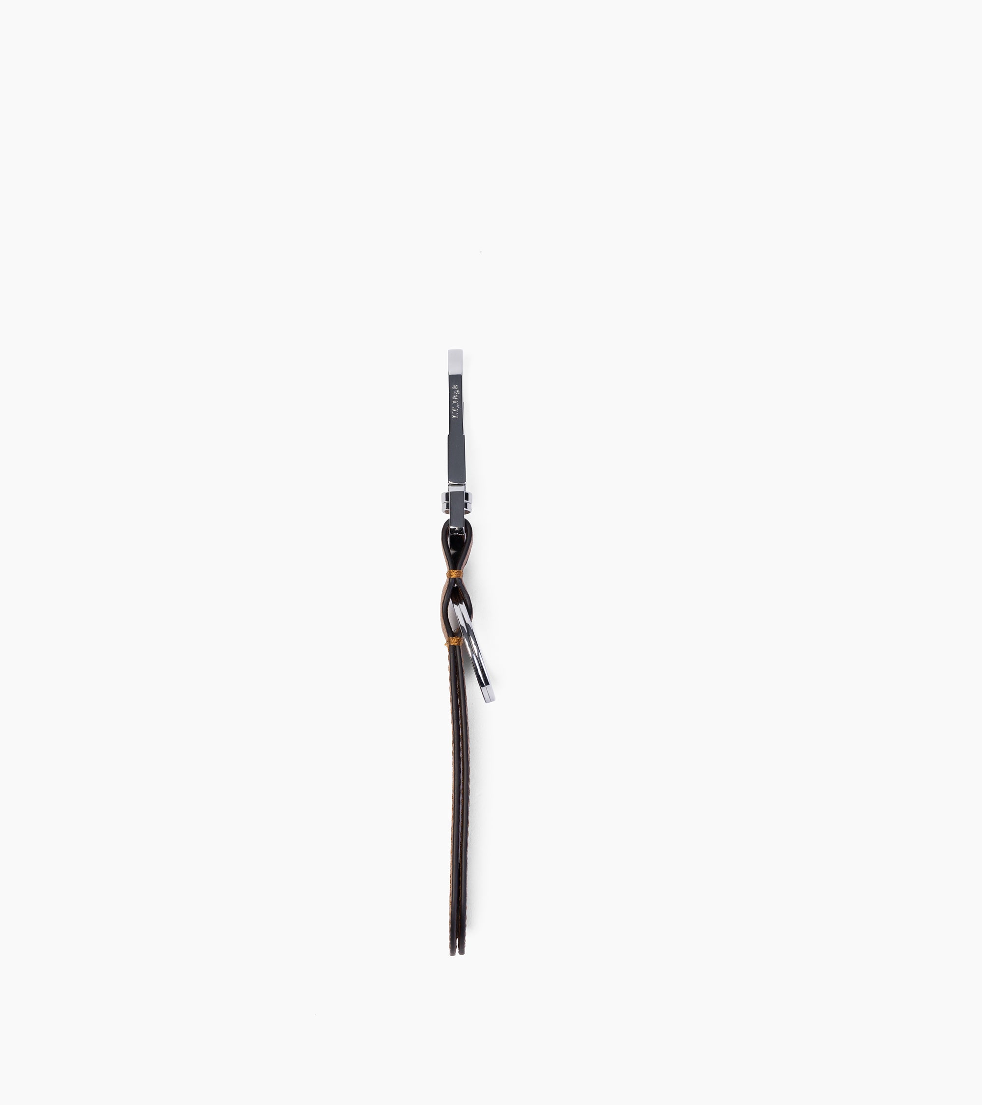 Porte clés en cuir grainé