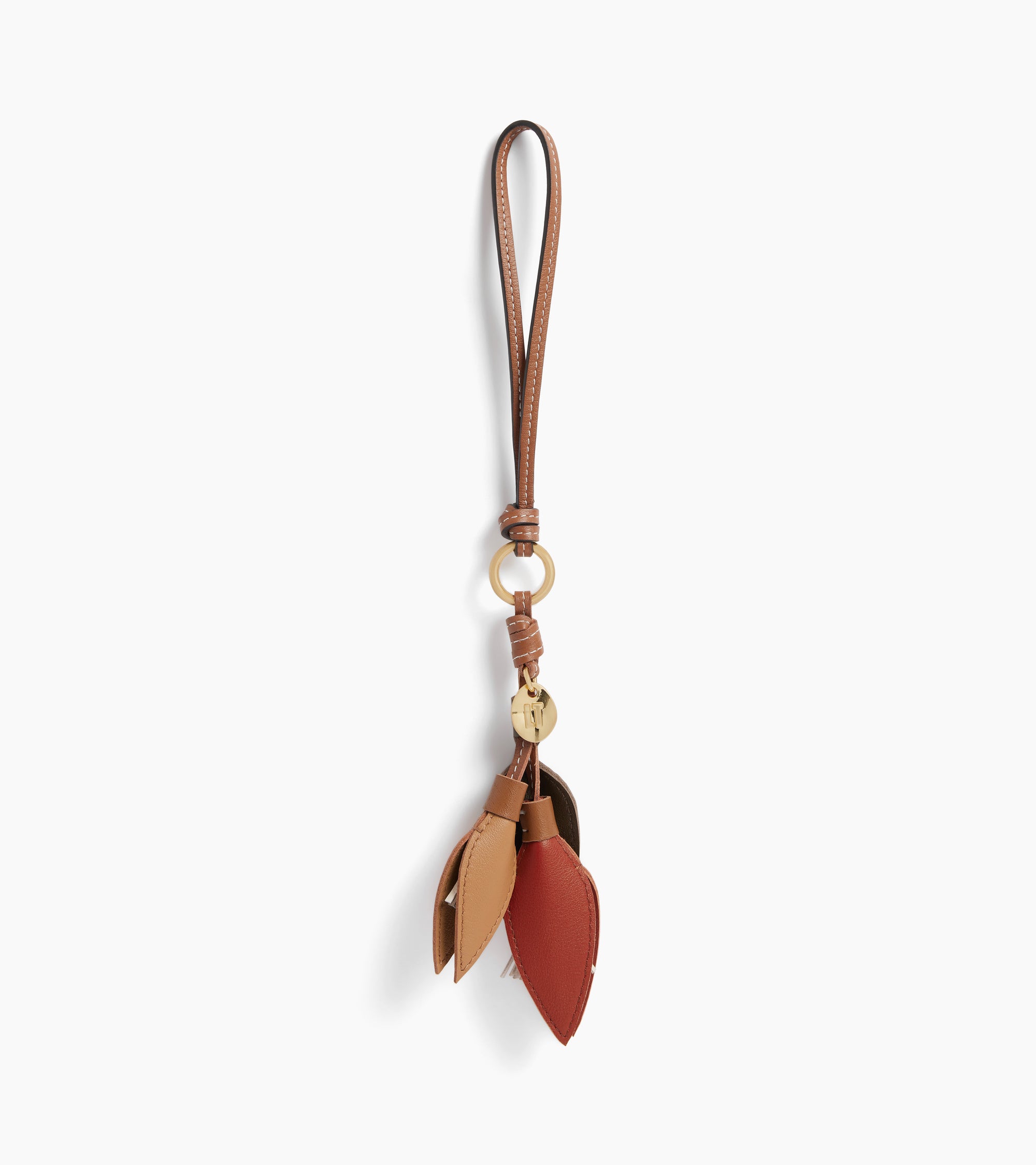 Charms fleur en cuir lisse