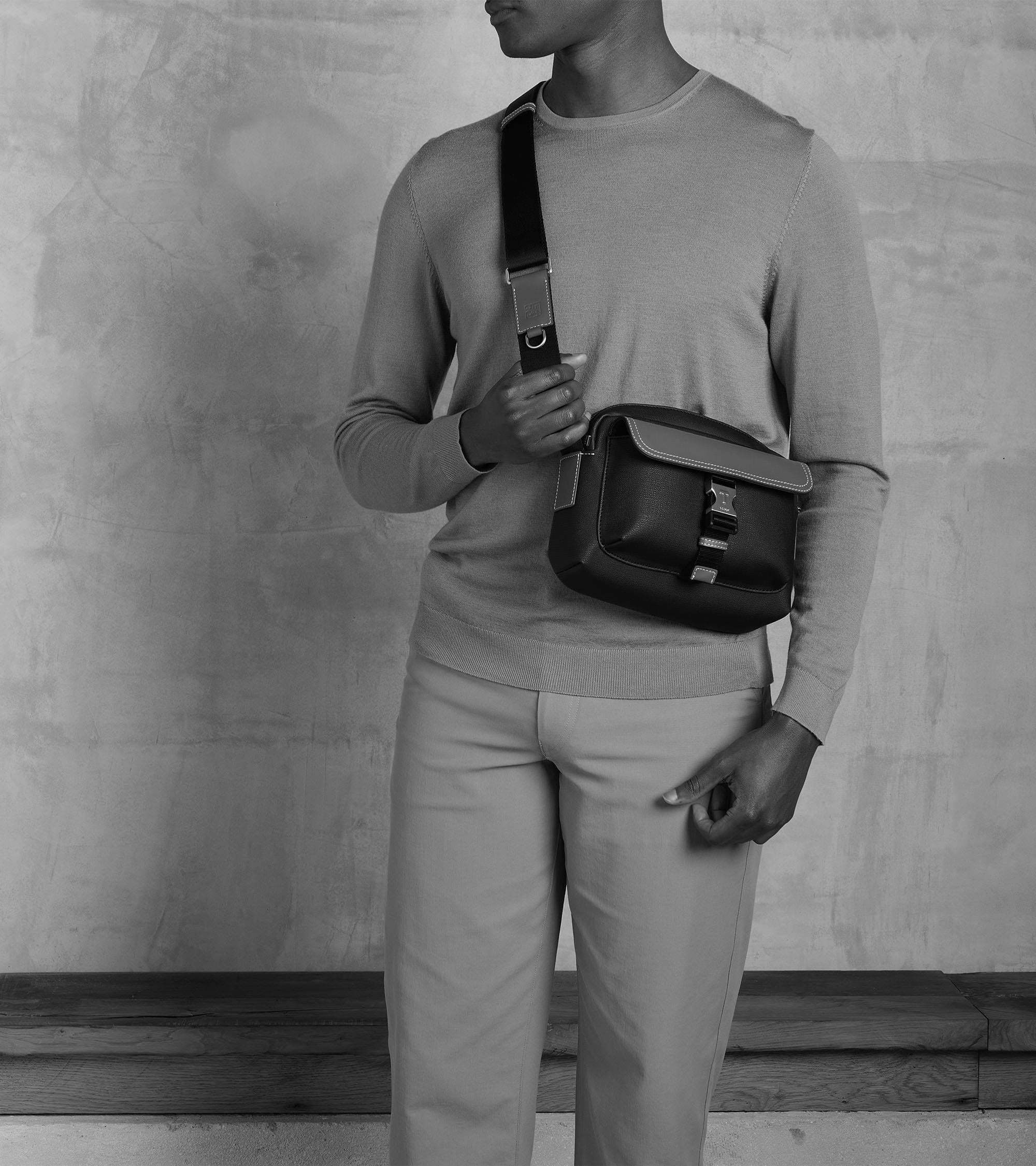 Bolso bandolera Maurice pequeño de tela revestida