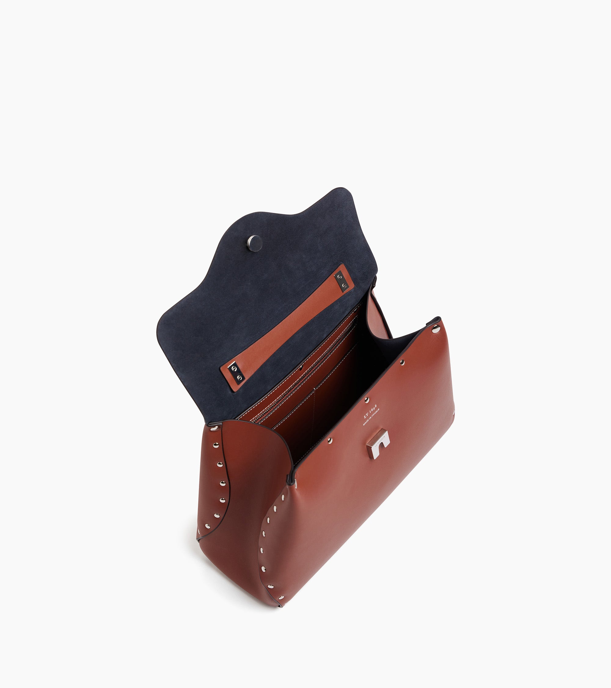 Mittelgroße Handtasche Modell Sans Couture aus Glattleder