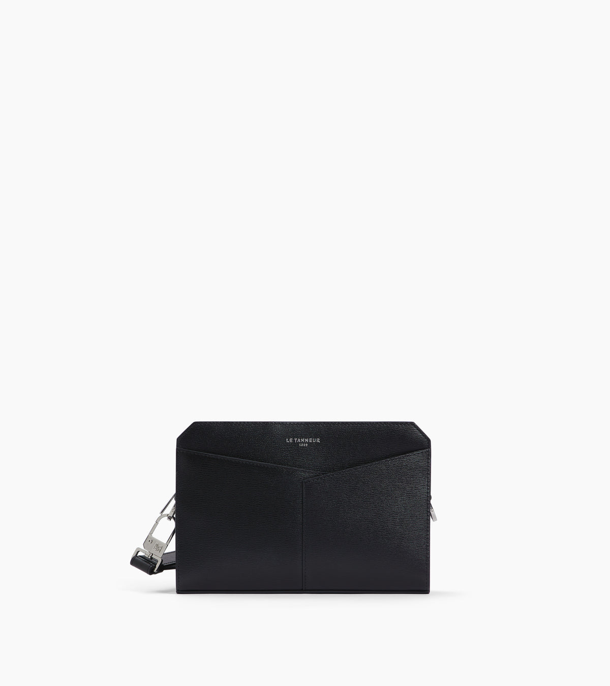 Pochette avec dragonne Anatole en cuir liégé et cuir lisse