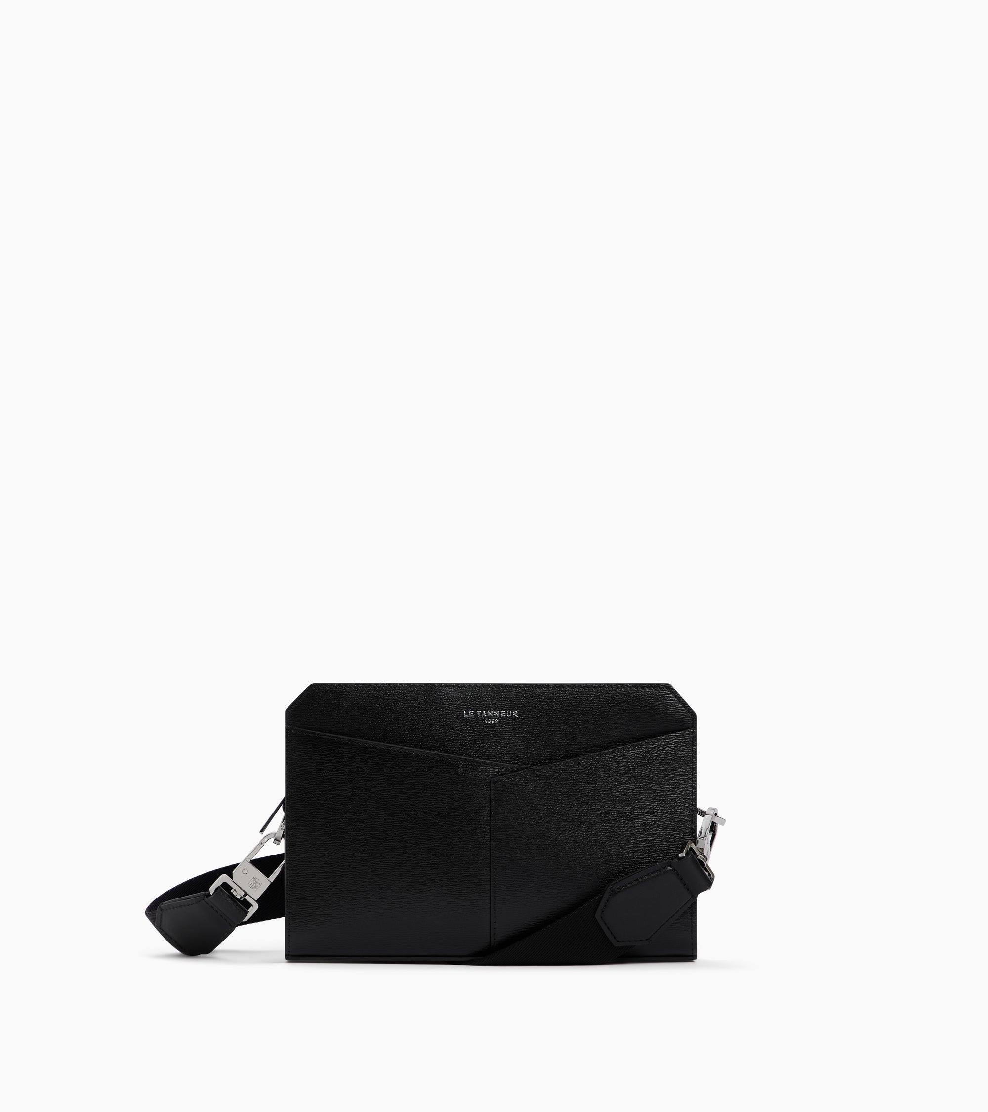 Pochette avec dragonne Anatole en cuir liégé et cuir lisse