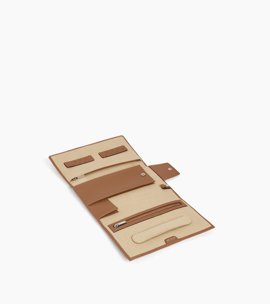 Coffret bijoux de voyage en cuir