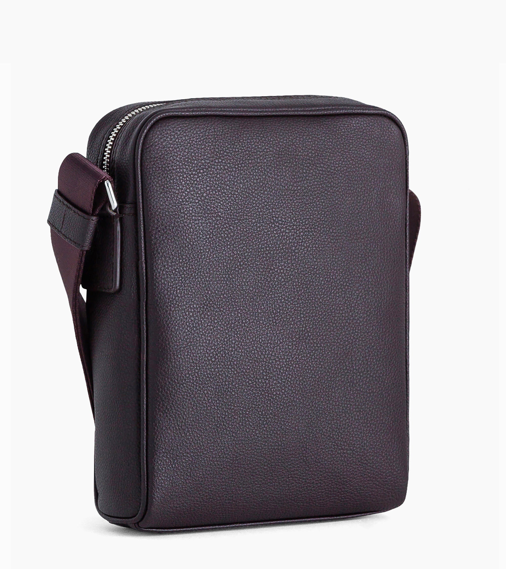 Bolsa media Charles de piel texturizada