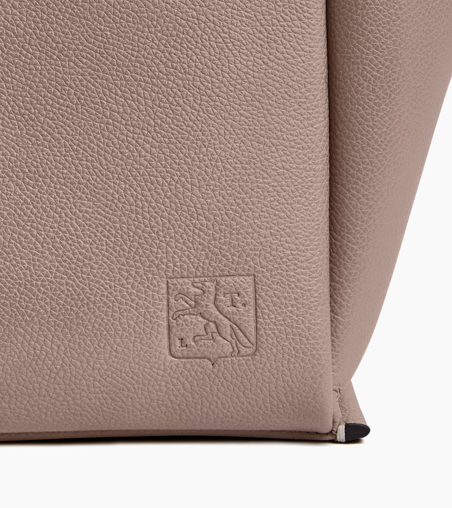 Grand sac cabas Elena en cuir grainé