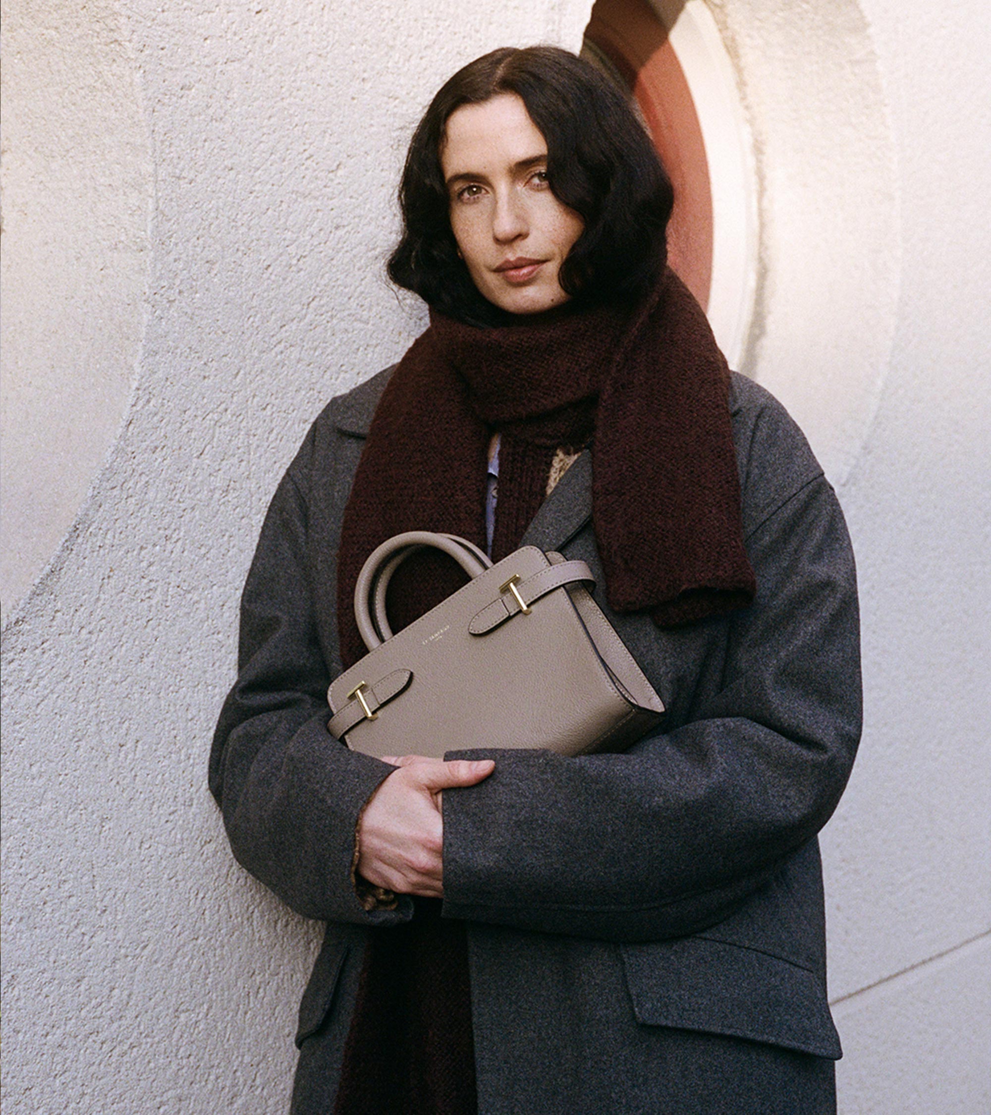 Bolso pequeño Emilie de piel texturizada