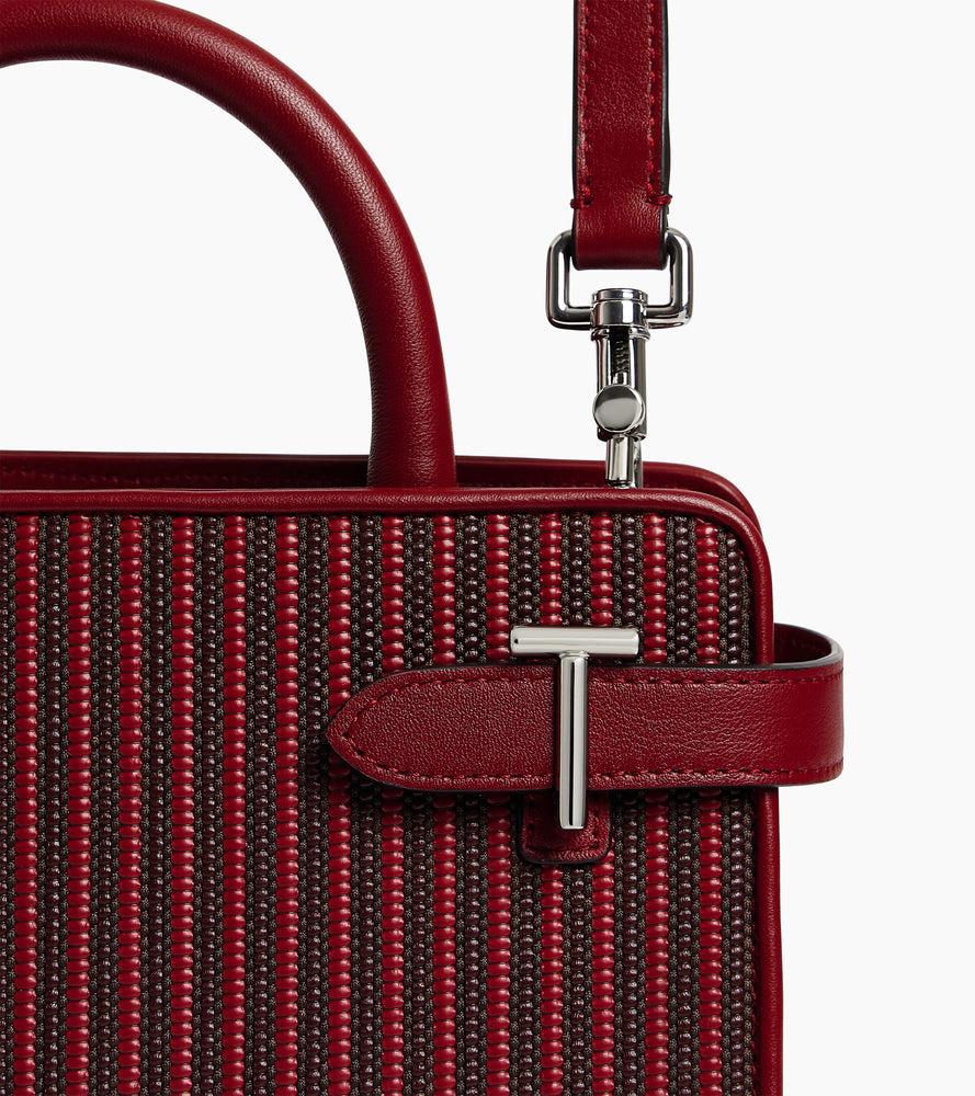 Kleine Emilie-Handtasche aus geflochtenem Leder
