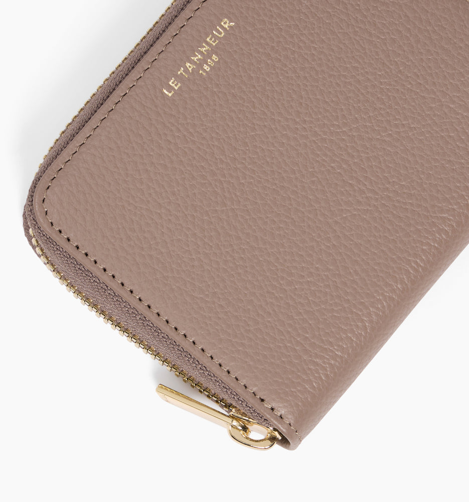 Porte monnaie Emilie en cuir grainé