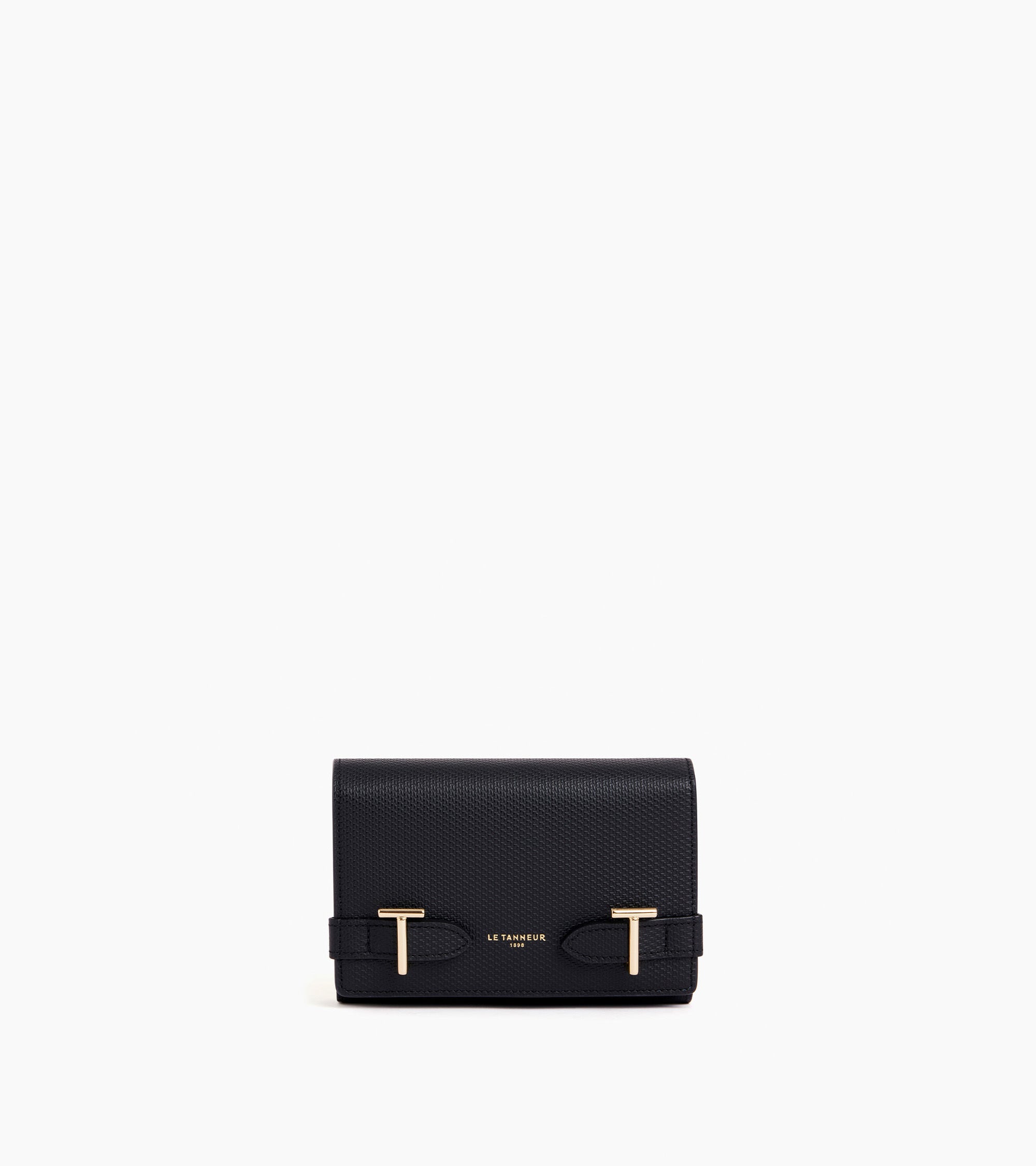 Cartera Émilie de cuero emblemático de la marca con la inicial T