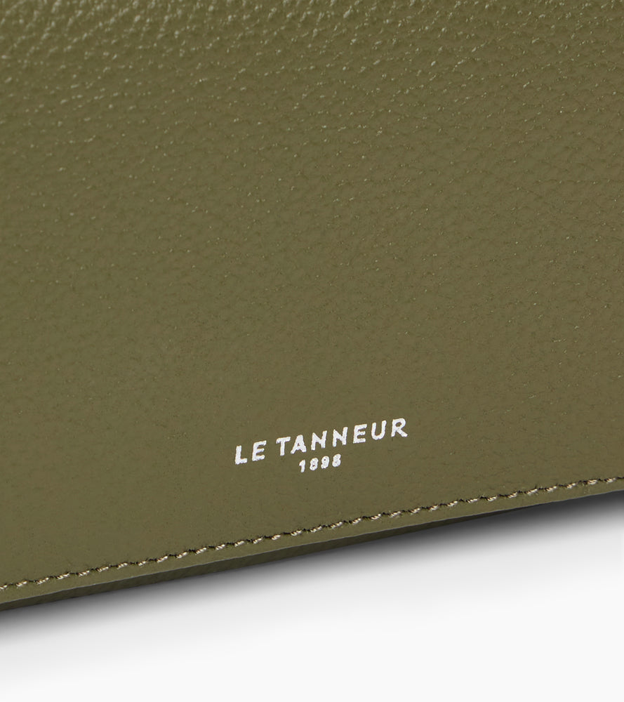 Cartera Emilie de piel texturizada