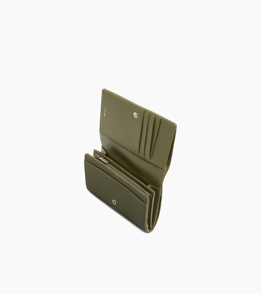 Cartera Emilie de piel texturizada