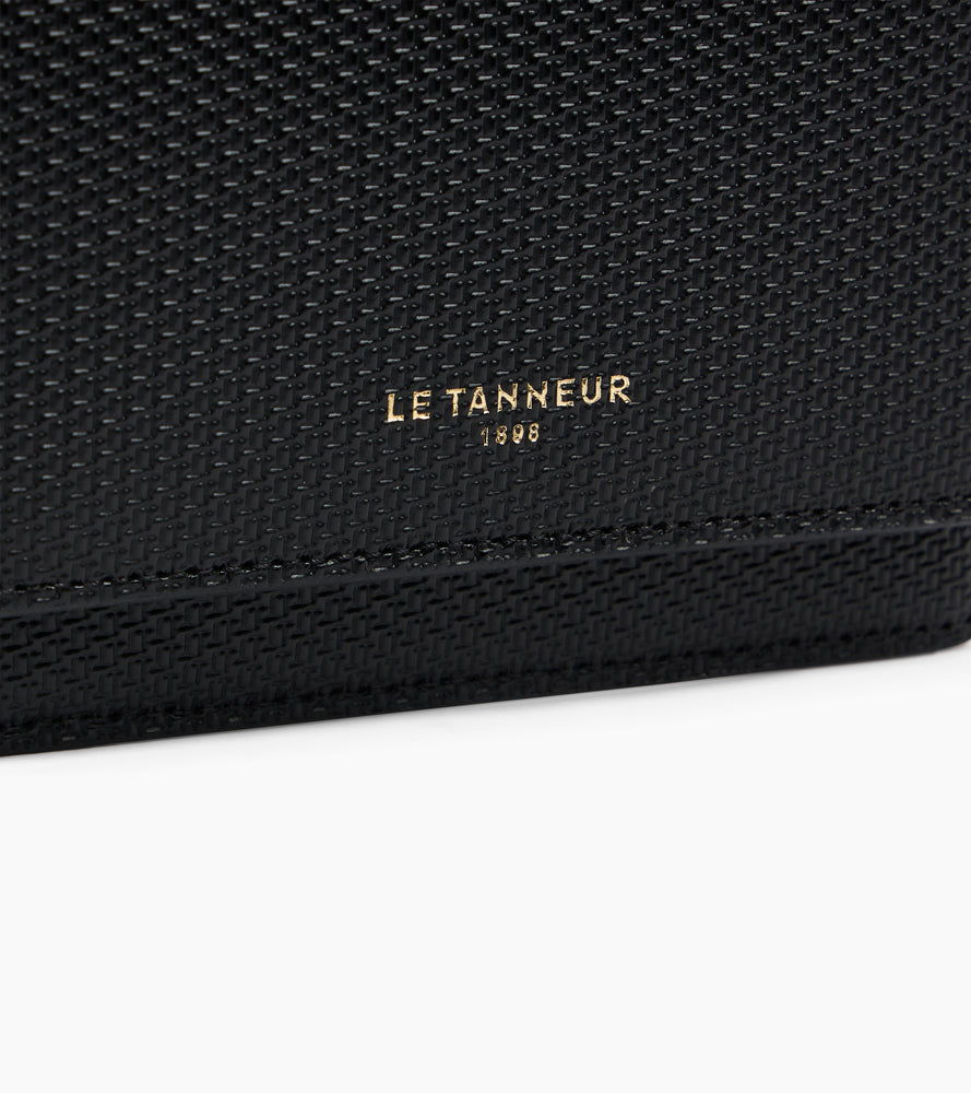 Porte cartes à rabat Emilie en cuir signature T