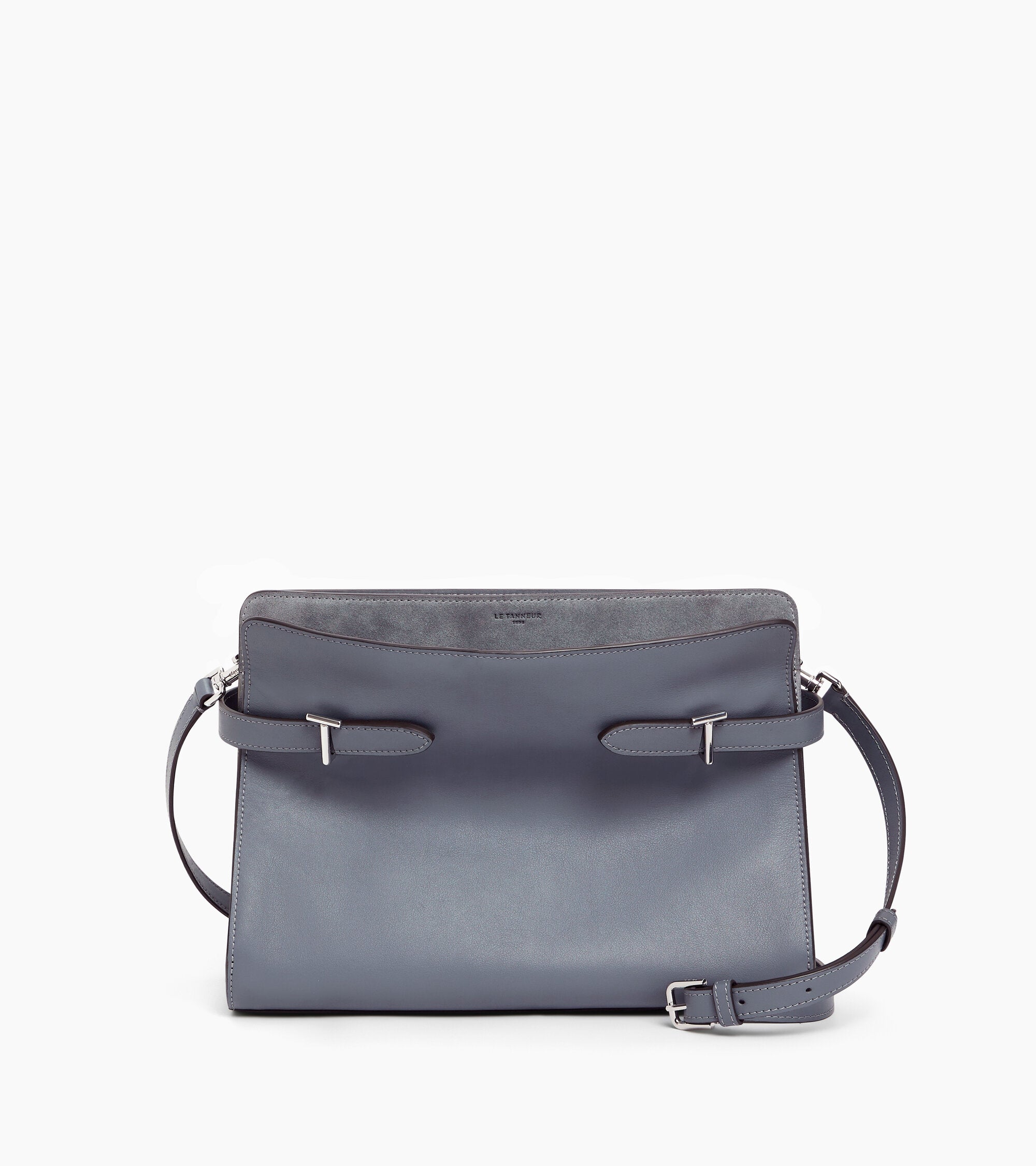 Emie large handbag in smooth leather and nubuck