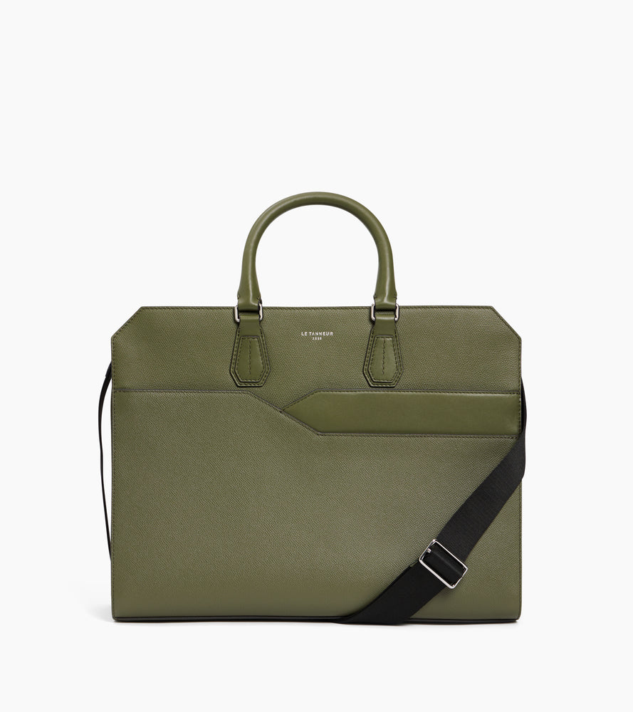 Porte documents 15" Gaston en cuir grain croisé