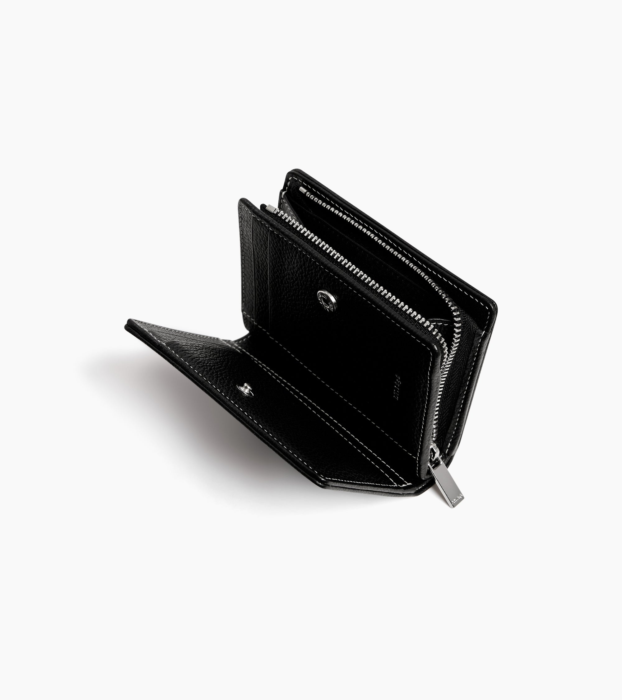 Petit portefeuille Marguerite en cuir grainé