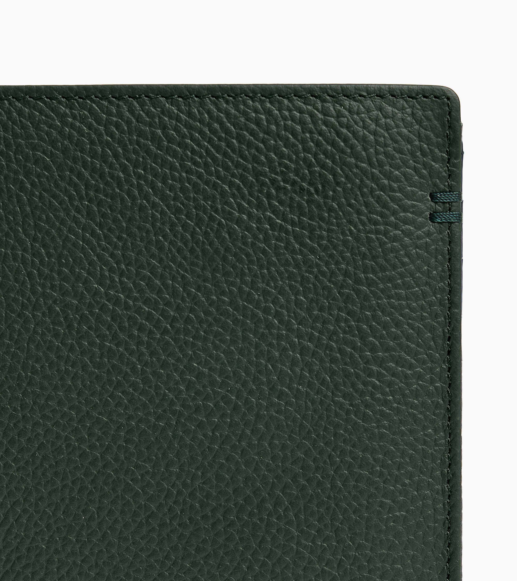 Lucien グレインレザー ファスナー付き スモール 縦型 二つ折り財布