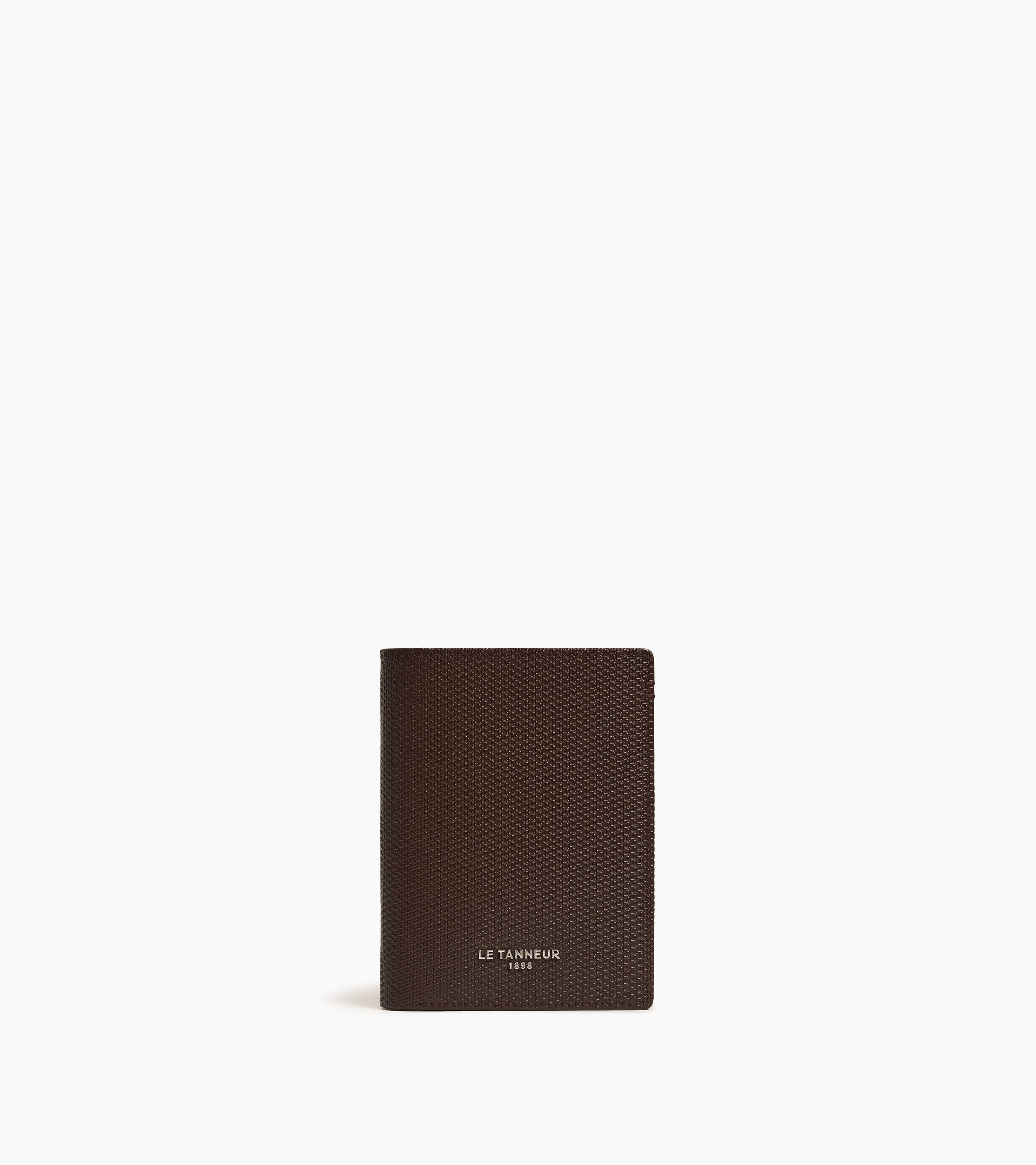 Lucien T シグネチャーレザー ファスナー付き 縦型 財布