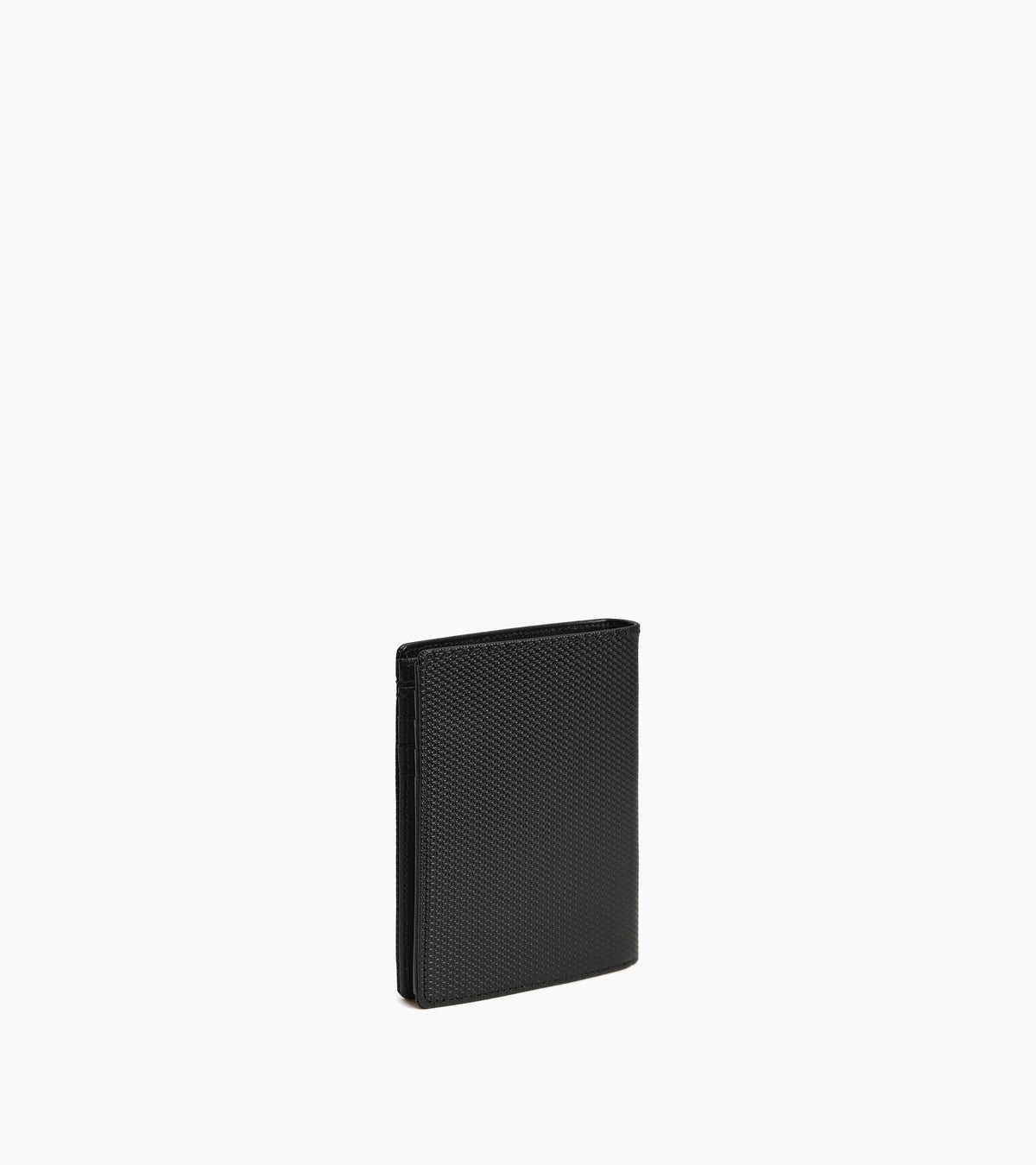 Portefeuille vertical zippé Lucien en cuir signature T