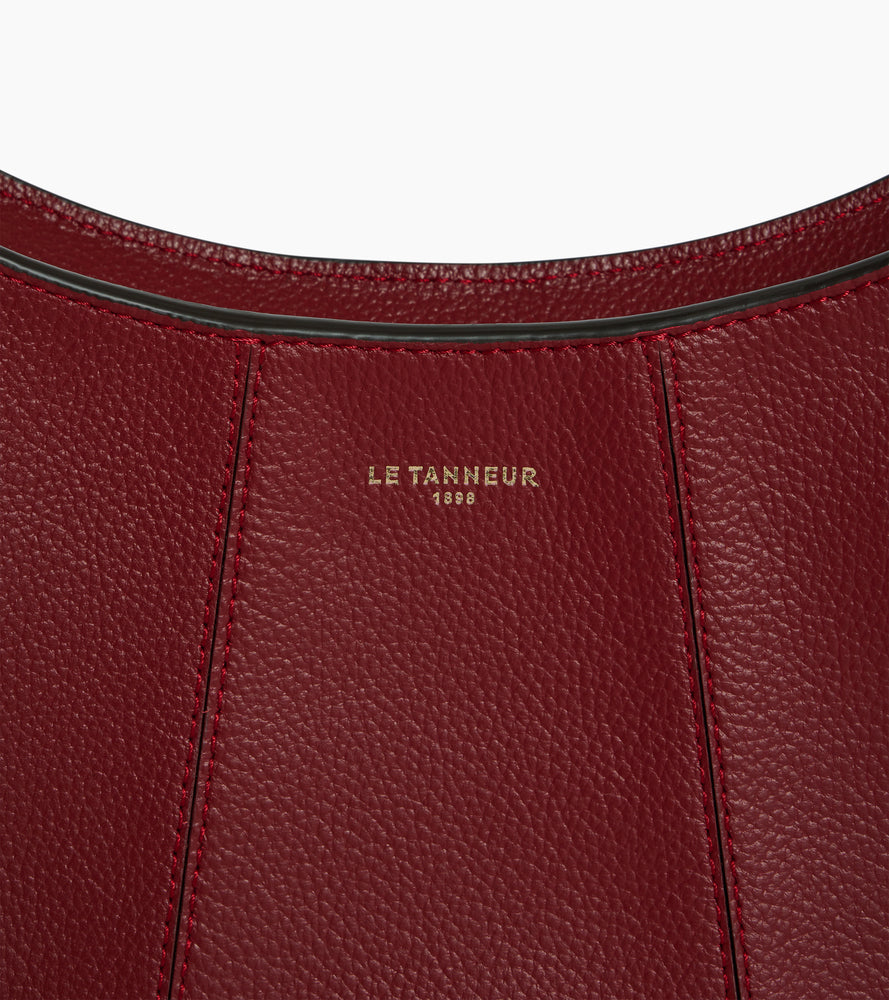 Juliette small half-moon bag in grained leather