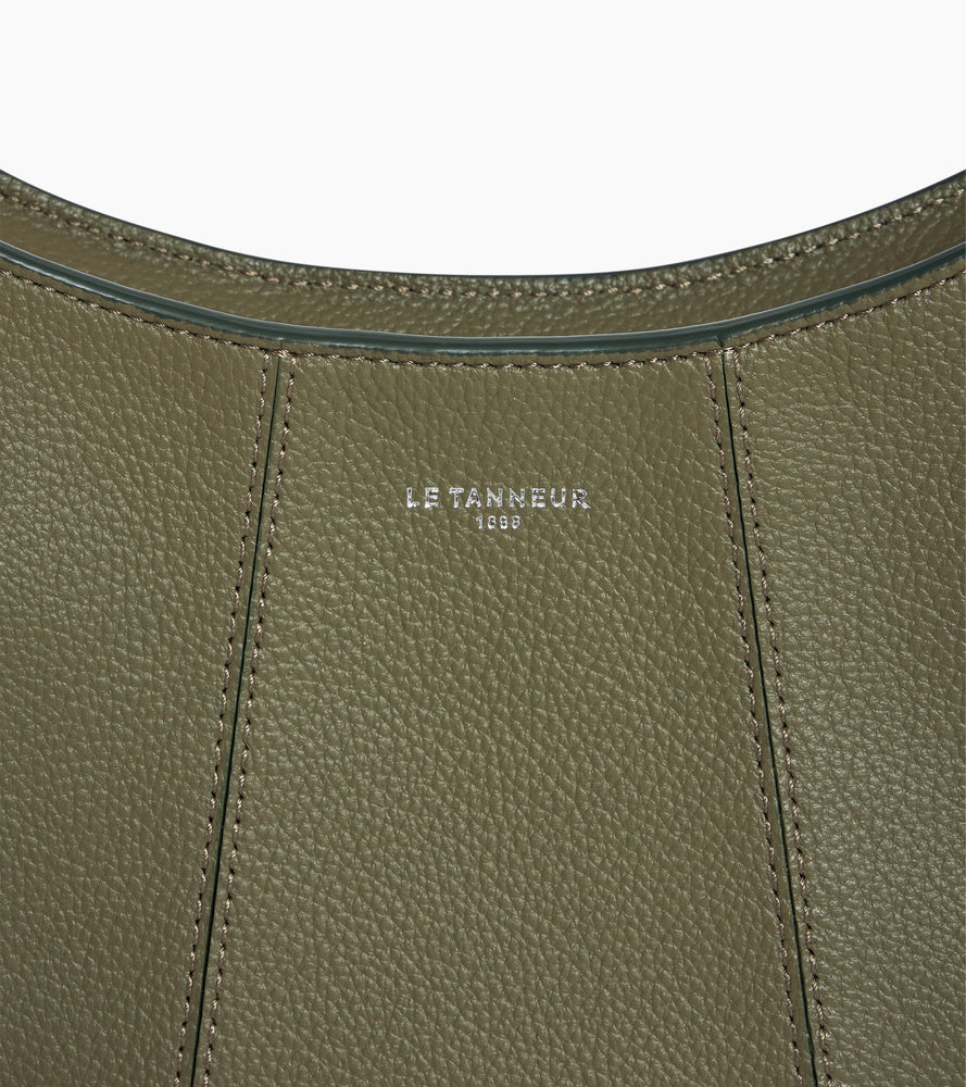 Juliette small half-moon bag in grained leather