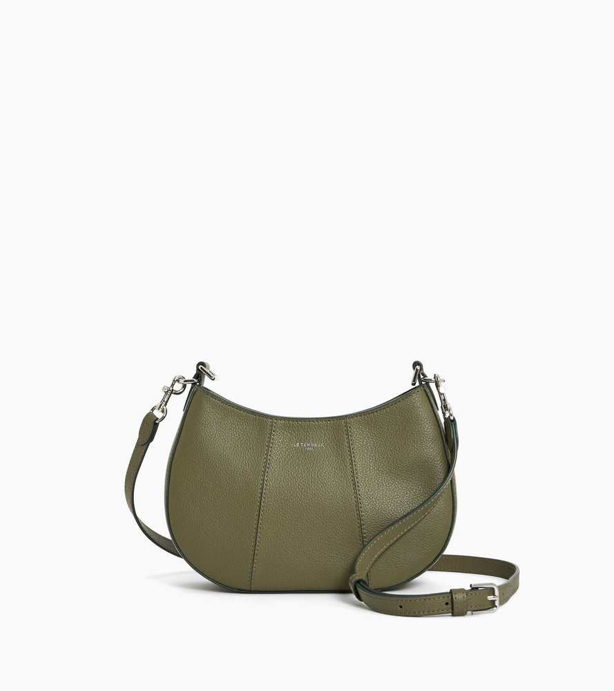 Juliette small half-moon bag in grained leather