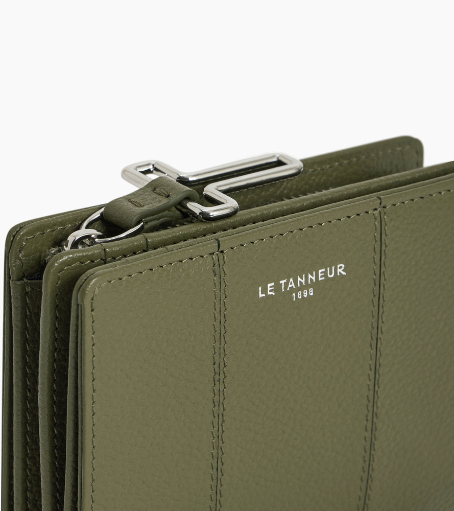 Kleine Geldbörse Juliette aus genarbtem Leder