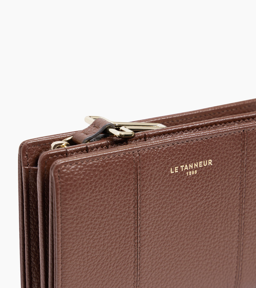 Portefeuille moyen modèle Juliette en cuir grainé