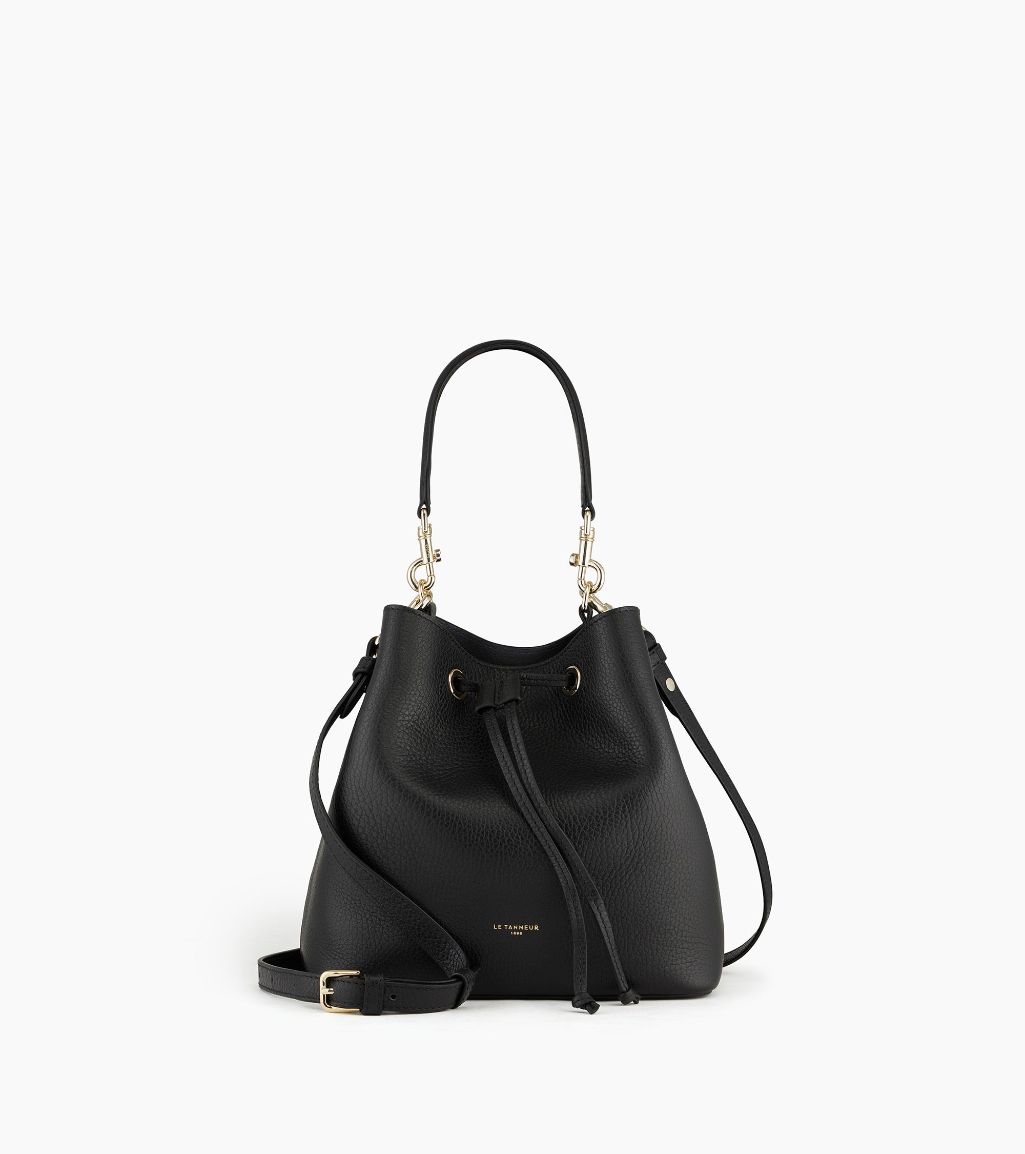 Bolso cubo Louise de piel texturizada