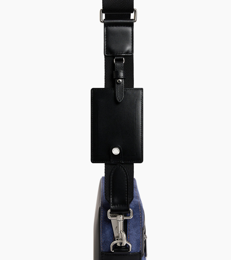 Umhägetasche Emile aus Wildleder in Denim-Optik