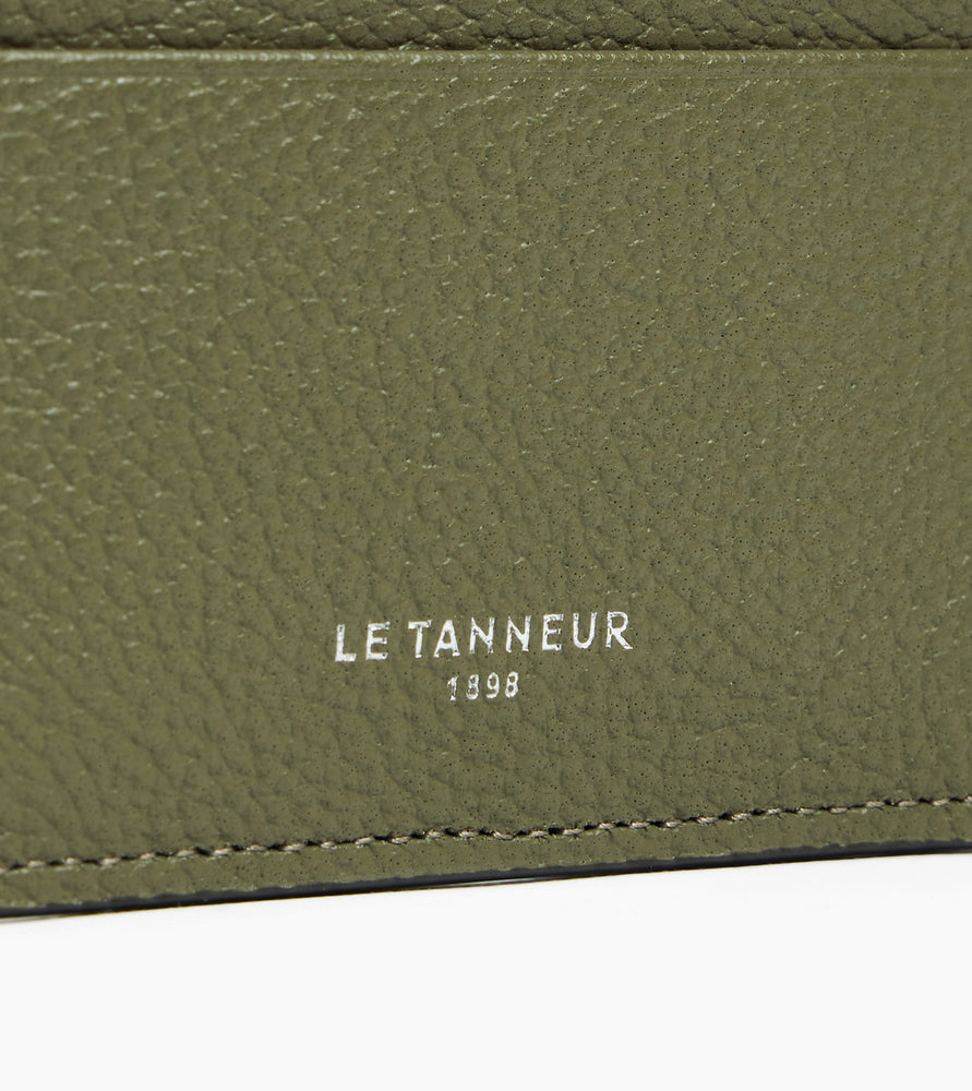 Porte cartes Emile en cuir grainé