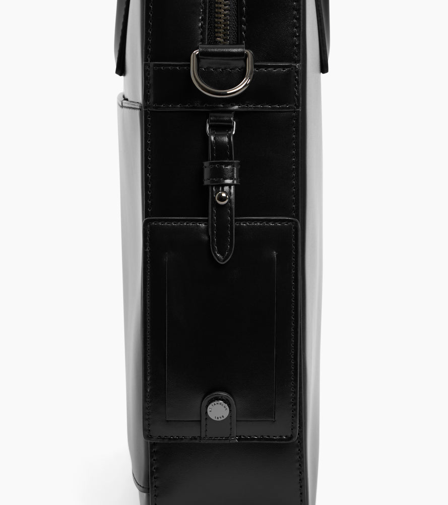 Porte documents 14" Emile en cuir lisse business effet box