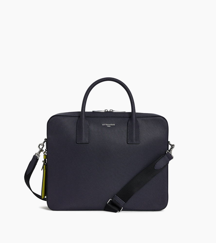 Emile slim, 14" briefcase in signature T leather