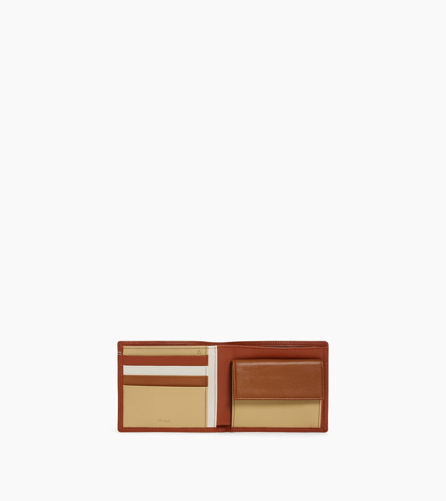 Martin 2-fold flap wallet in smooth leather