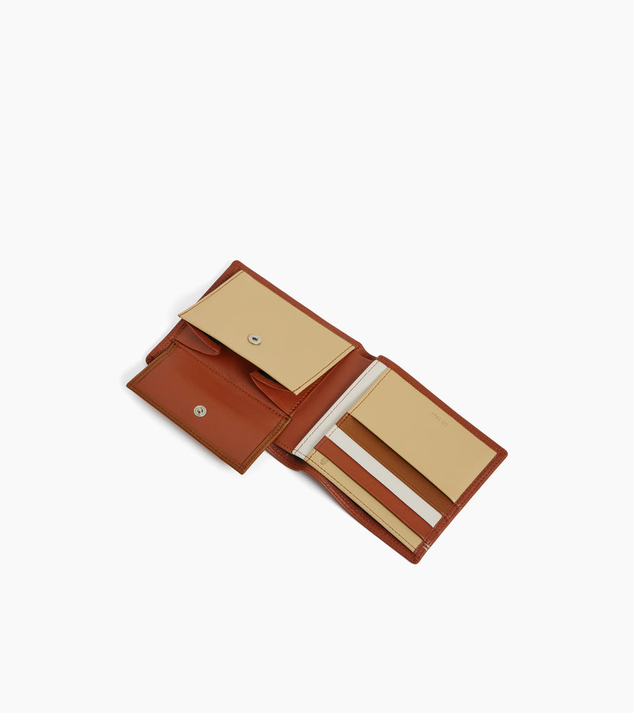Martin 2-fold flap wallet in smooth leather