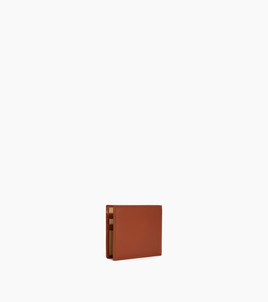 Martin 2-fold flap wallet in smooth leather