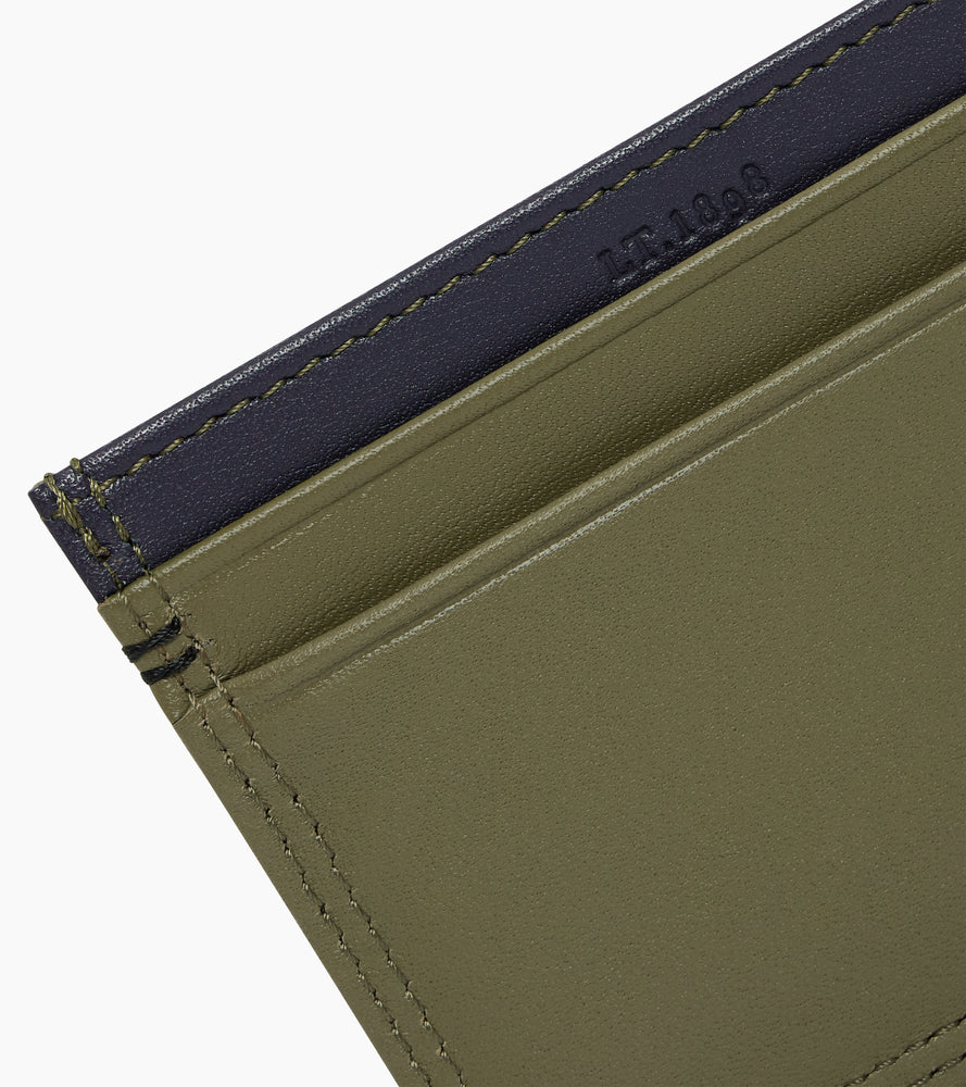 Martin card holder in smooth leather