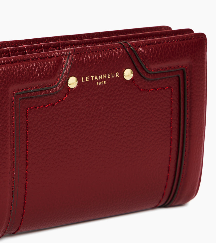 Portefeuille moyen modèle Ella en cuir grainé