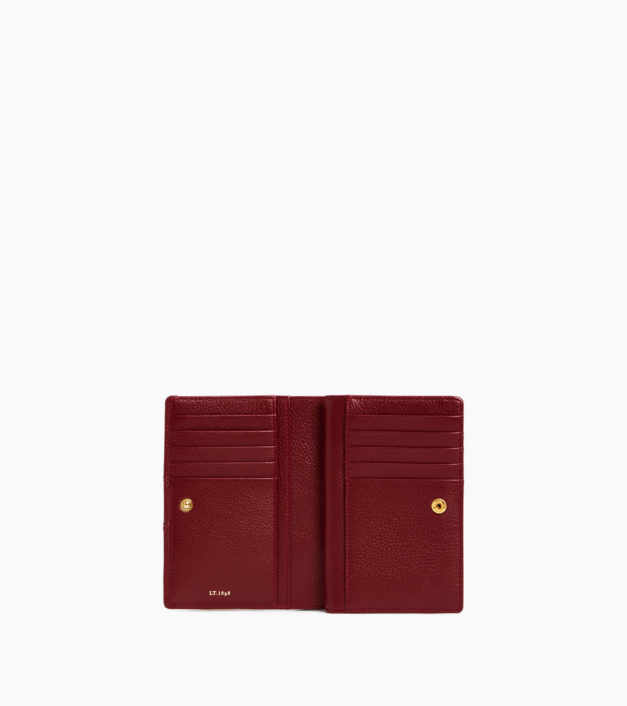 Ella medium wallet in grained leather