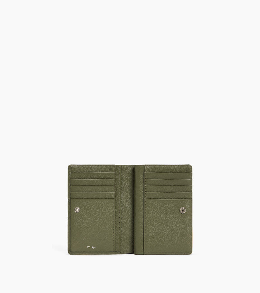 Ella medium wallet in grained leather