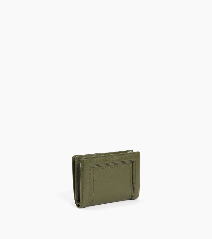 Ella medium wallet in grained leather