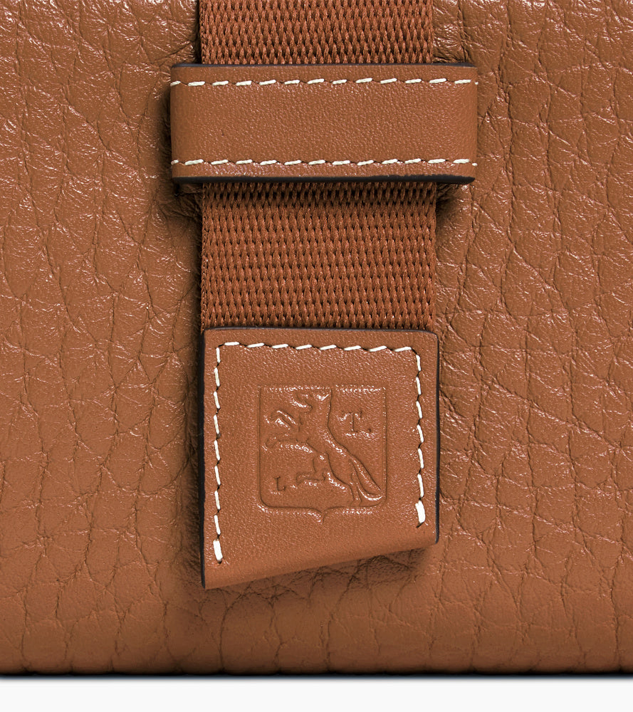 Porte cartes Noah en cuir grain buffle et cuir lisse