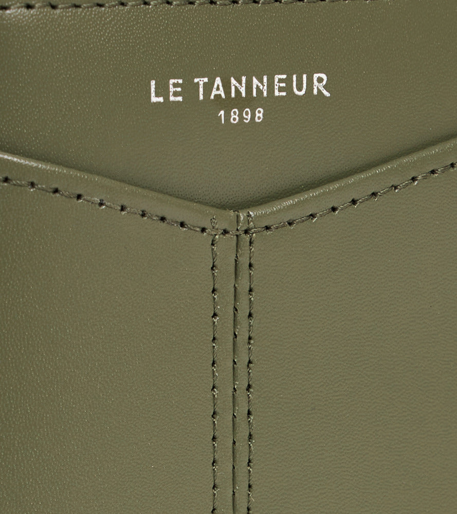 Porte cartes vertical Charlotte en cuir lisse