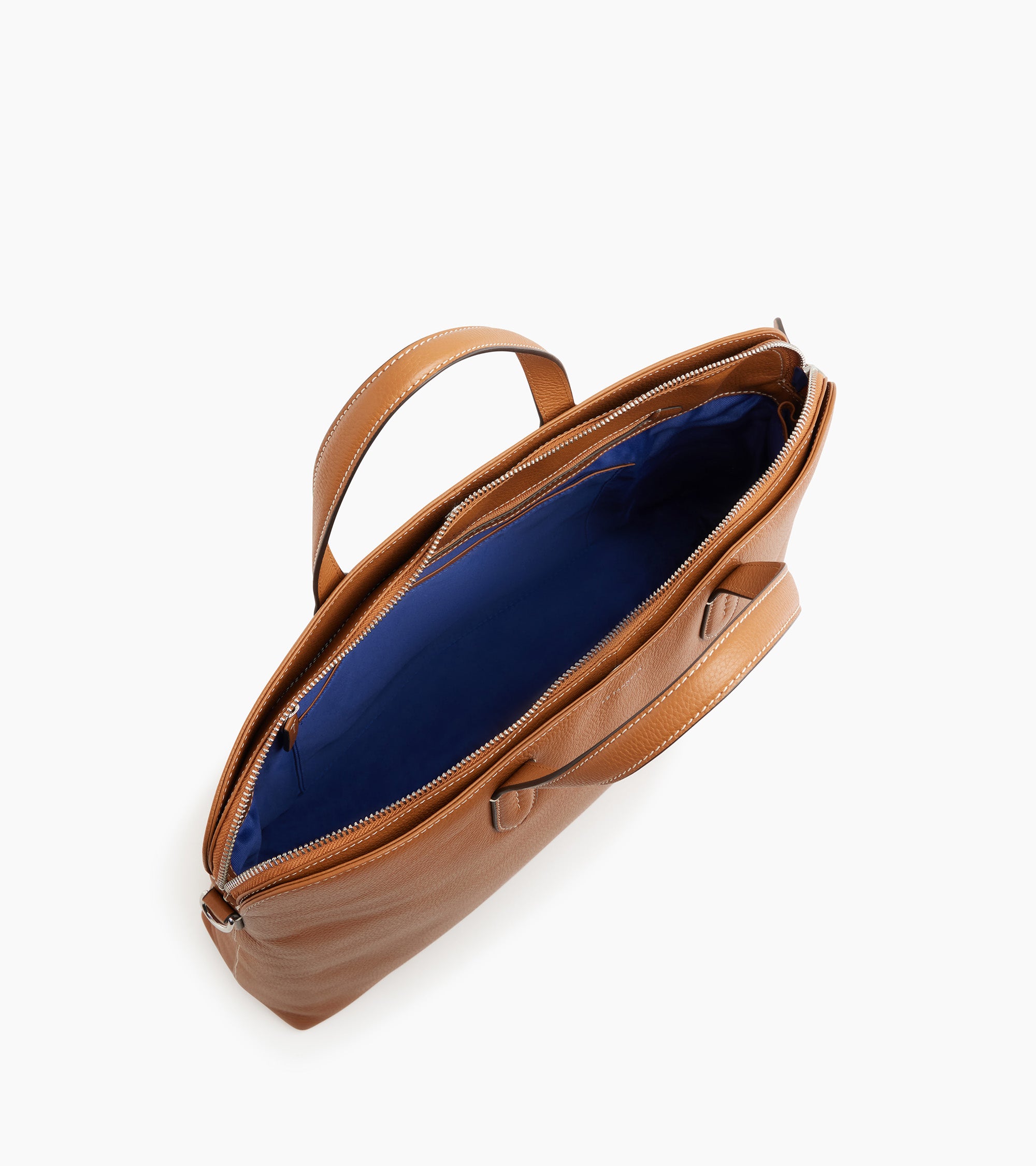 Sophie 15 grained leather document case with 1 expanding compartment